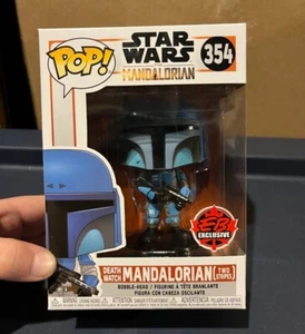 Funko Pop DEATH WATCH MANDALORIAN TWO STRIPES - EB Games Exclusive Star Wars 354 - Picture 1 of 6