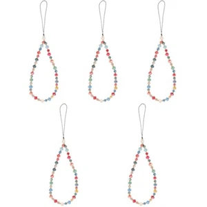  5 Pieces Handy Kette Lanyard Mit Perlen Telefon Lanyards Für Um Den Hals - Zdjęcie 1 z 12