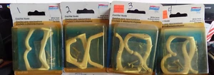 Coat/Hat Hooks National Hardware New Old Stock 2 Each Package White Finish - Picture 1 of 6