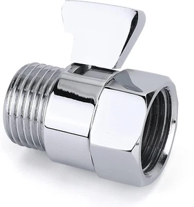 Válvula de cierre de ducha cabezal de ducha limitador de flujo ducha control de flujo sujetadores de válvula - Imagen 1 de 12