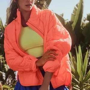 Free People Movement Damen Pippa Packable Puffer Jacket Mango Orange Gr. M - Bild 1 von 16