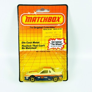1983 MATCHBOX MB 2 White Pontiac Fiero on Sealed Card - MINT CONDITION