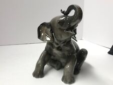 Rosenthal porcelain figurine of a seated elephant. Artist signed- Karner. German