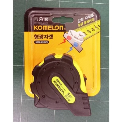 Komelon Fluorescence Tape Measure 5m x 25mm Rulers KMC-25RJN Metric  kor - Image 1 of 3