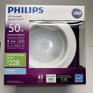 Philips Daylight LED 50W White (800003) Recessed Retrofit 4 Inch Trim - Picture 1 of 5