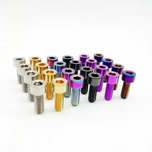 4 tornillos de montaje pinza de freno de disco pinza de freno de perno Ti de titanio M6x20 mm gr.5 - Imagen 1 de 9