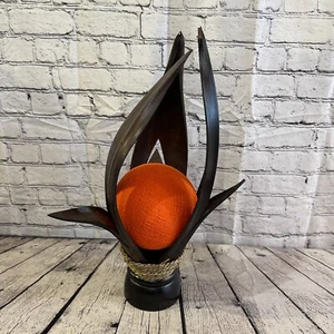 Orange braun Blatt natürlich 50 cm hoch Blatt Lampe Twist LED UK Netzstecker Design 11 - Bild 1 von 5