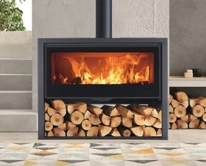 EEK A+ "Breitbild"-Kaminofen Panadero ARPEGE ECODESIGN, ext. Zuluft - 8,9 kW - Bild 1 von 6