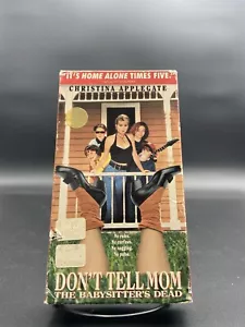 Don't Tell Mom The Babysitter's Dead VHS 1991 Black Comedy Christina Applegate - Picture 1 of 4