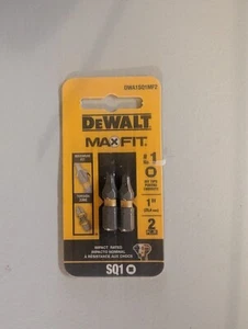 DEWALT MAXFIT 1 pulgada 2 brocas de destornillador cuadradas de acero (paquete de 2) - Imagen 1 de 1