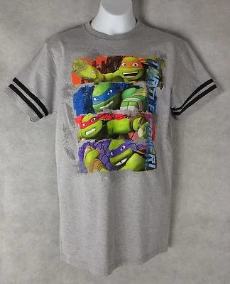 Teenage Mutant Ninja Turtles Boys T-Shirt New Turtle Power S M L XL - Image 1 of 2