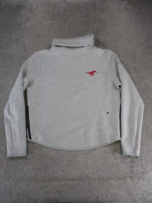 Suéter Smu Mustangs Mujer Pequeño Nike Gris Dri-Fit Cuello Alto Polar Nuevo * Foto 1 de 4