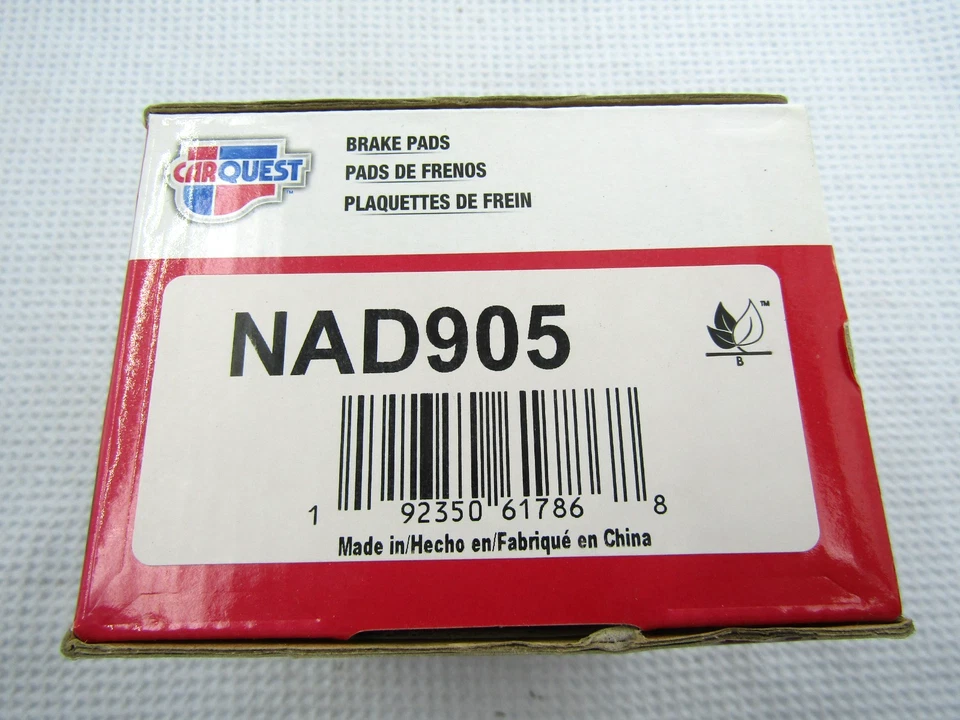 Juego de pastillas de freno de disco traseras - Orgánicas estándar | CARQUEST NAD905 para INFINITI, Suzuki Foto 1 de 3