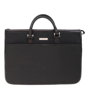 Burberry Black Synthetic Briefcase Bag Authentic - Picture 1 of 24