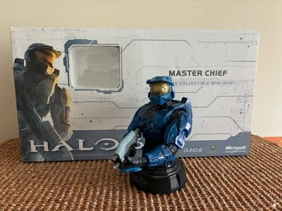 Gentle Giant-Halo 3-Master Chief-Mini Busto-#2228 de 5000-Edición Variante Azul Foto 1 de 4