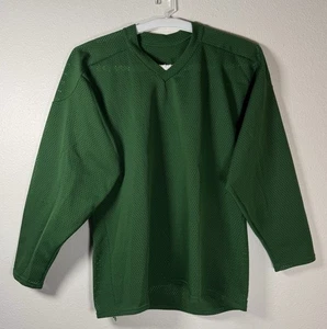 Maglia verde vintage Cooper Hockey Canada grande Gerry Cosby & Co Inc - Foto 1 di 14