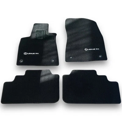 Оригинальные коврики для пола Lexus RX350/450H PT206-48161-XX черные с красной строчкой - Изображение 1 из 4