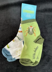 NWT Vtg Gymboree 2 pair socks Bugs Insects caterpillar 12-24 months fit shoe 5-6 - Picture 1 of 1
