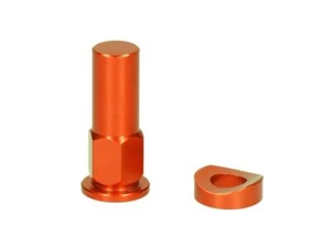 Tuerca y disco ZAP para soporte de neumático naranja - Imagen 1 de 1