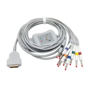 Cavo ECG monopezzo 10 cavi, 4.0 Banana AHA, compatibile GE Marquette 2104727-001 - Foto 1 di 3