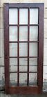 32"x78" Antique Vintage Old Wood Wooden Exterior French Door Window Wavy Glass