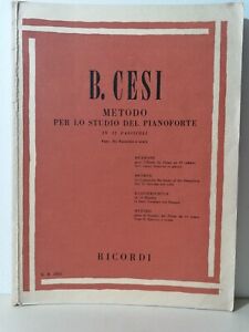 B Cesi Metodo Per Lo Studio Del Pianoforte Esercizi E Scale Fasciolo 2 Ricordi