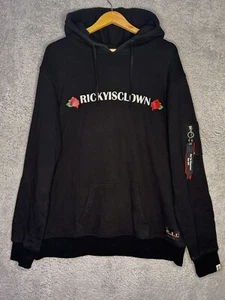 RIC Ricky Is Clown Hoodie Black Sakura Roses Genuine - Size XL - Picture 1 of 16