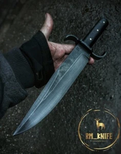 Rare find bowie knife with Bog Oak wood handle - Picture 1 of 9