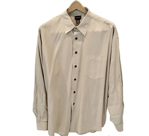 Reunion Menswear Shirt Men's X-Large Button Up Long Sleeve Beige Tan - Picture 1 of 4