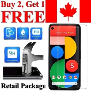 Premium Tempered Glass Screen Protector for Google Pixel 5 - Photo 1 sur 8
