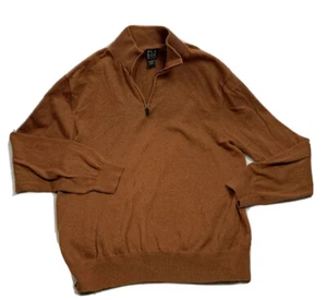 Jos A. Bank Signature Men Size Large 100% PIMA Cotton 1/4 Zip Sweater Knit - Picture 1 of 7
