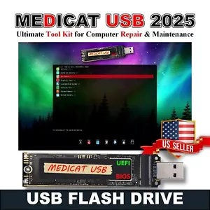 MediCat USB • Ultimate PC Repair and Recovery Toolkit • Bootable 64GB USB Drive - Picture 1 of 8