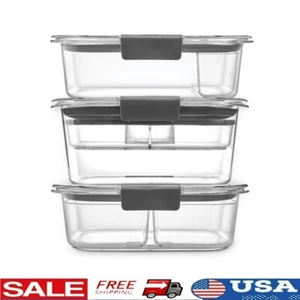 Leak-Proof Meal Prep Containers 12 Piece Bento Lunch Kit BPA Free Tritan New - Picture 1 of 5