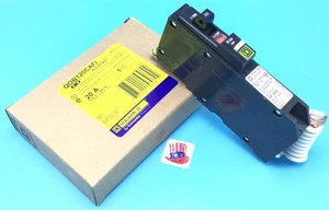 New Circuit Breaker Square D QOB120CAFI 20 Amp 1 Pole AFCI FOR BOLT ON PANEL - Picture 1 of 3