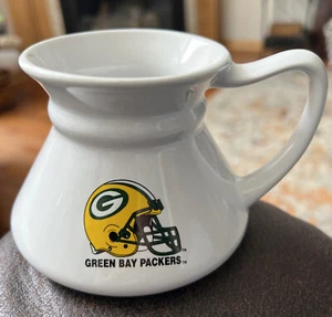 Green Bay Packers NFL No Spill Shaped Coffee Mug 12 oz Cup White No Slip Bottom - Picture 1 of 7