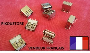 Lot de 5, 10 ou 15  Connecteurs neuf USB "A" femelle 90° a souder neuves - Picture 1 of 3