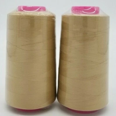 Paquete de 2 carretes grandes para coser acolchado multiusos hilo T27 cono 6000 YDS Foto 1 de 4