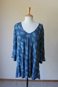 Masai copenhagen women’s Gingko Leaf a shape loose shirt XS Half Sleeves - Picture 1 of 3