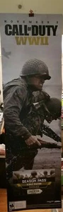 HUGE CALL OF DUTY WORLD WAR 2 II GAMESTOP PROMO POSTER DISPLAY PS1 PS3 PS4 PS5 - Picture 1 of 2