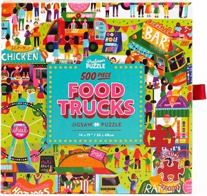 Food Trucks 500 Piece Jigsaw Puzzle Professor Puzzle New - Picture 1 of 3