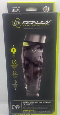 DonJoy Performance Anaform Shin Splint Sleeve - Black / Grey Camo - S Small - Image 1 of 3