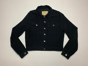 Vintage Kookai Paris Jeans Collection Black Jacket Kookaї Made in Spain Size M - Picture 1 of 19