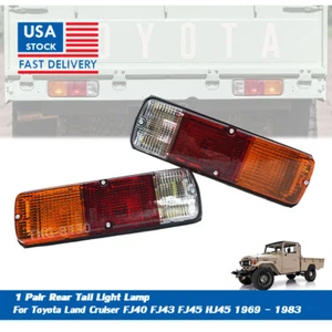 Par de luces traseras para Toyota Land Cruiser FJ40 FJ43 FJ45 HJ45 1969 - 1983 - Imagen 1 de 9
