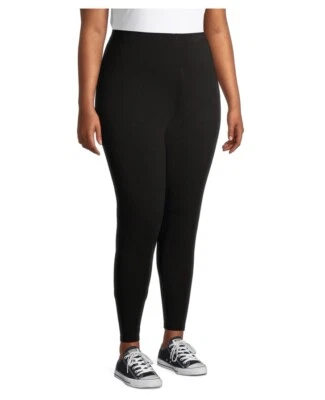 Leggings No Boundaries Black Soot Jr. Plus hasta el tobillo 4X (28W-30W) nuevos con etiquetas Foto 1 de 4