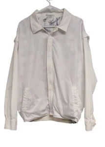 Christian Dior Monsieur White/Blue Bomber Full Zip Jacket Men's Sz L RN 13968 - Picture 1 of 12