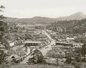 8x10 photo print: Estes Park Village Colorado CO downtown 1930 Rocky Mountain NP - Picture 1 of 1