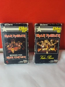 IRON MAIDEN BEHIND THE IRON CURTAIN & VIDEO PIECES VIDEO EP 1984 BETA NOT VHS - Imagen 1 de 9