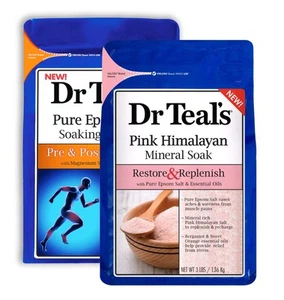 Dr. Teal's Pure Epsom Salt Soaking Solution Gift Set (2 Pack, 3lbs ea.) - Res... - Picture 1 of 5