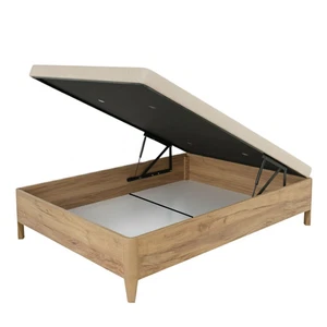 Canapé 135x190 cm Cama Dormitorio Cope, Tapa Reforzada Anti-curva, Apertura manu - Imagen 1 de 5