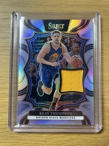 2024-25 Panini Select Klay Thompson Throwback Memorabilia Silver Game Worn Patch - Bild 1 von 3